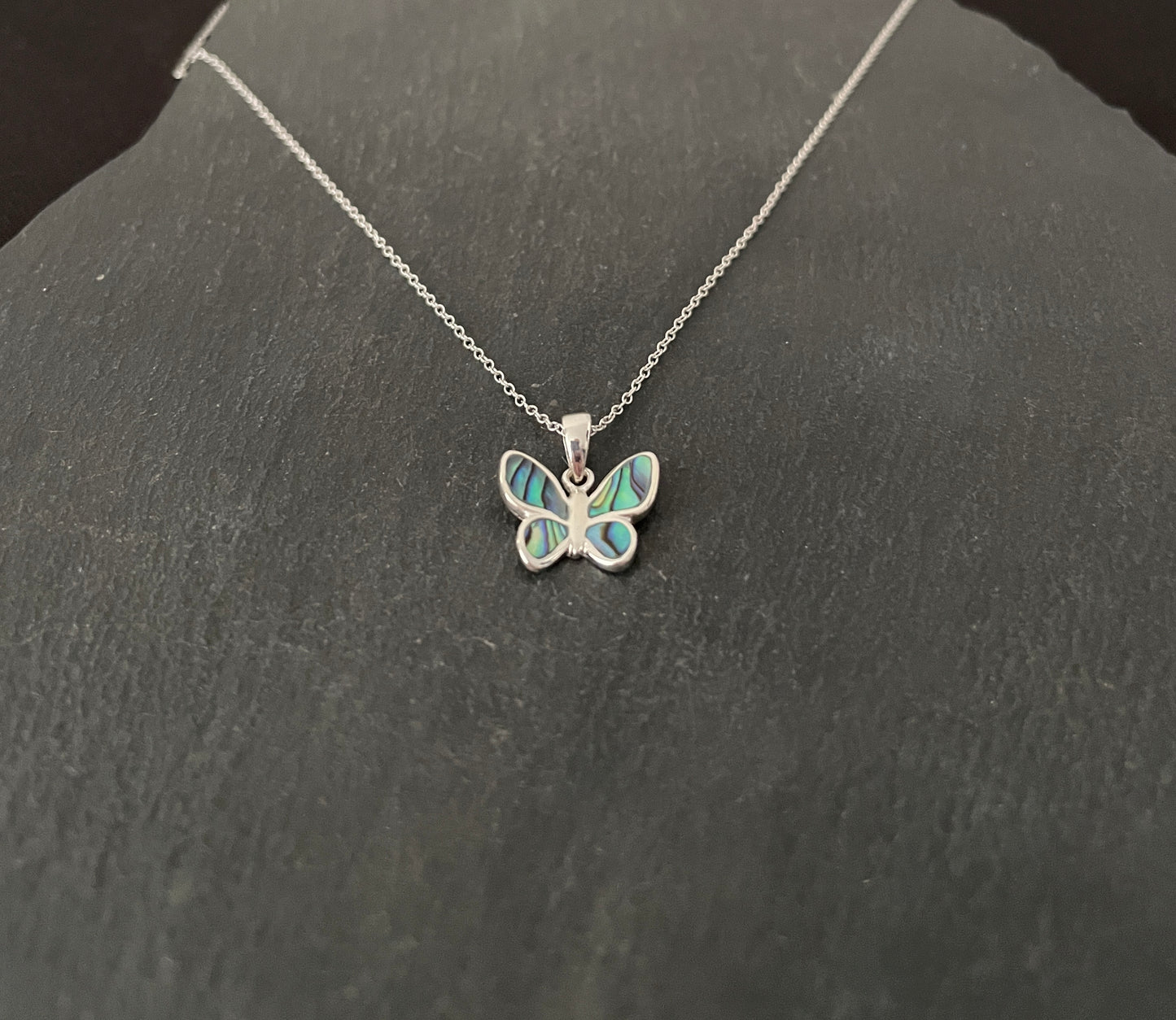 Paua Shell Butterfly Pendant image 1
