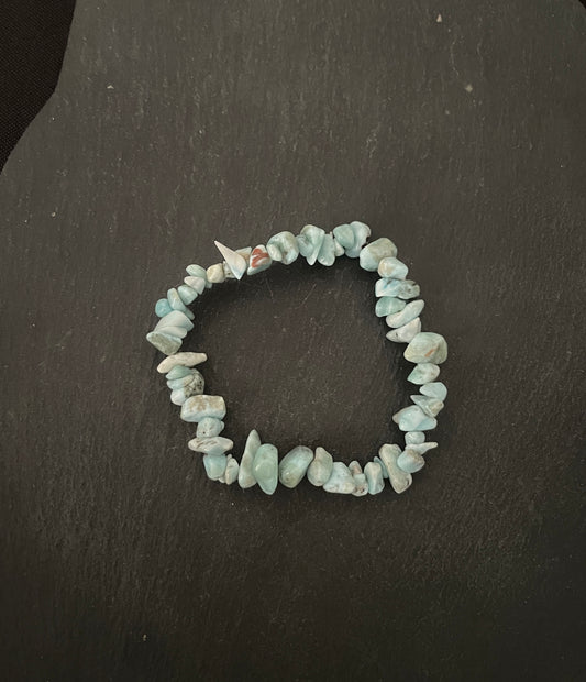 Larimar Chip Bracelet image 1