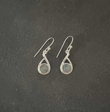 Labradorite and Silver Earrings image 0