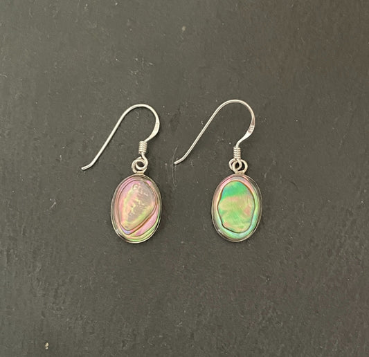 Paua Shell Oval Earrings image 0