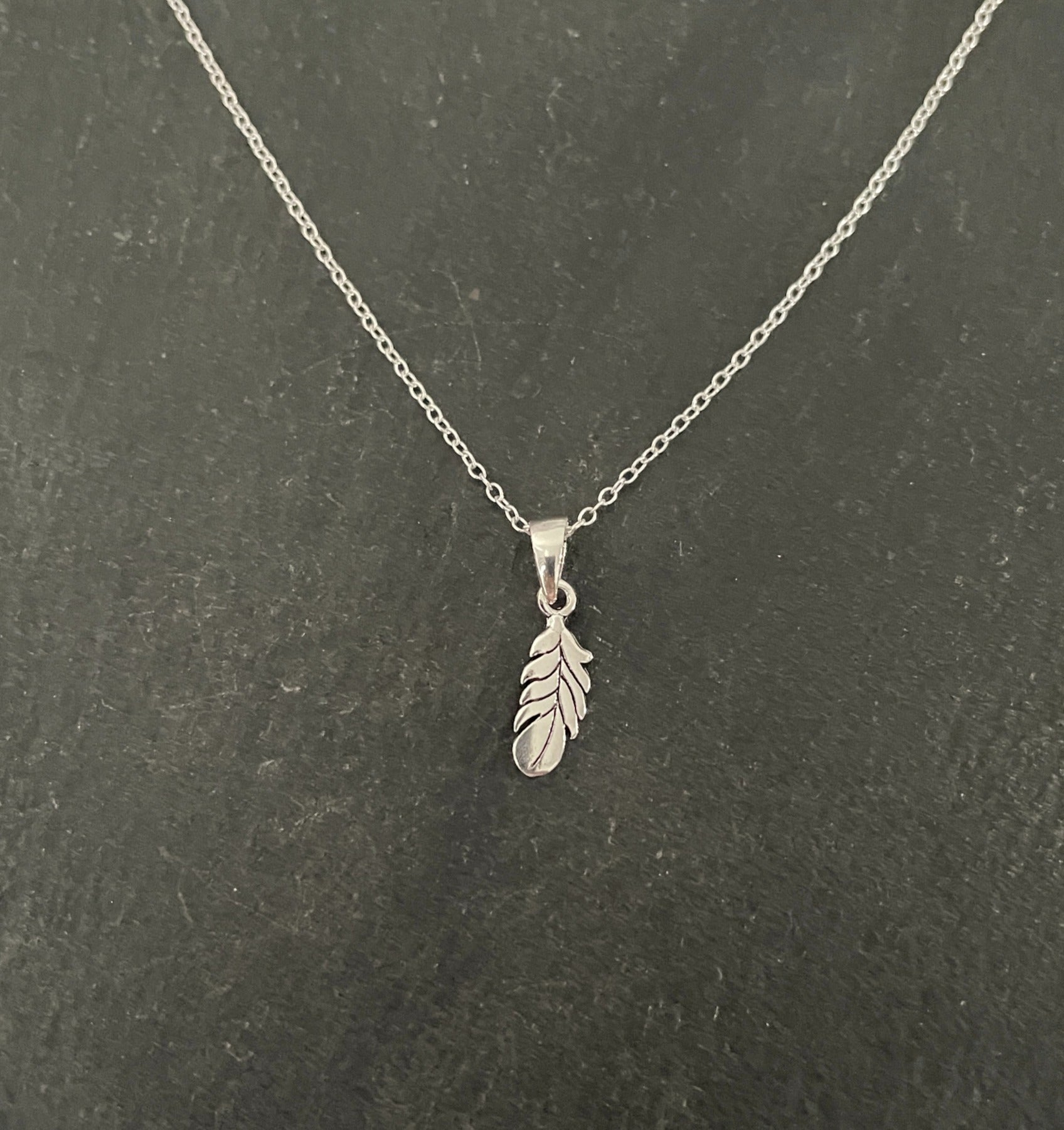 Silver Feather Pendant image 0