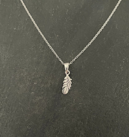 Silver Feather Pendant image 0