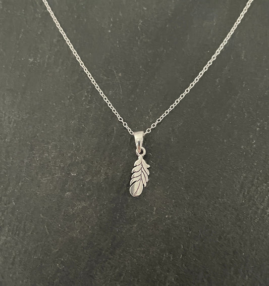 Silver Feather Pendant image 0