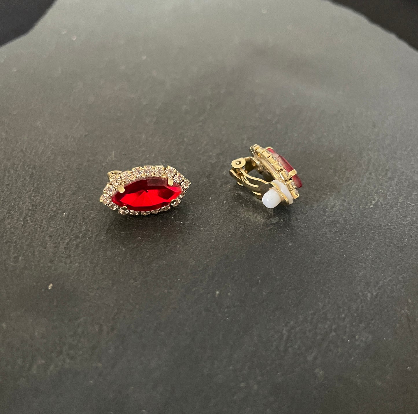 Coloured Bling Clip On Earrings image 3