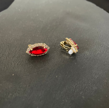 Coloured Bling Clip On Earrings image 3