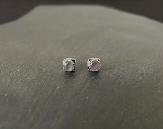 Labradorite Stud Earrings image 0