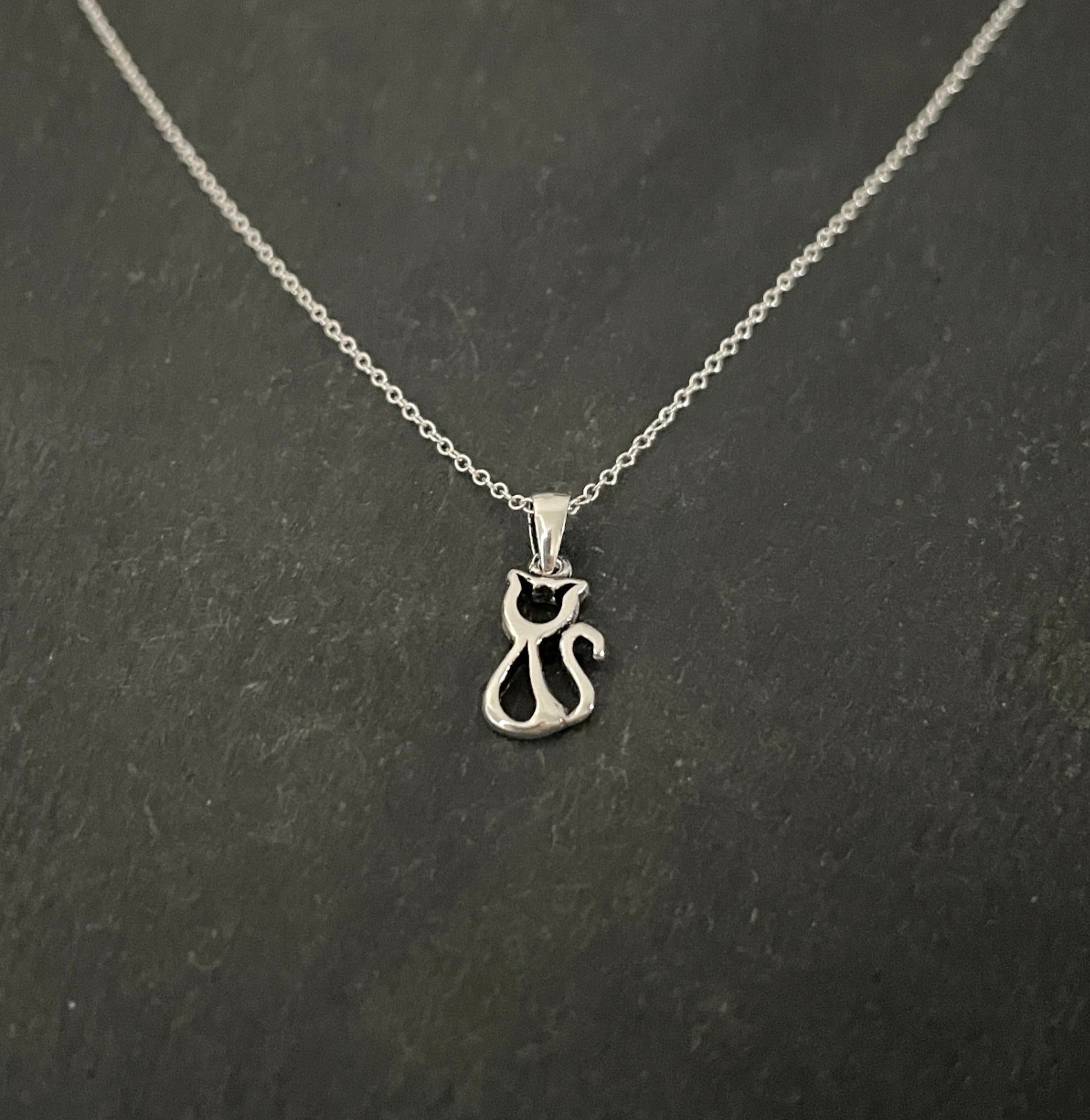 Silver Cat Pendant image 1