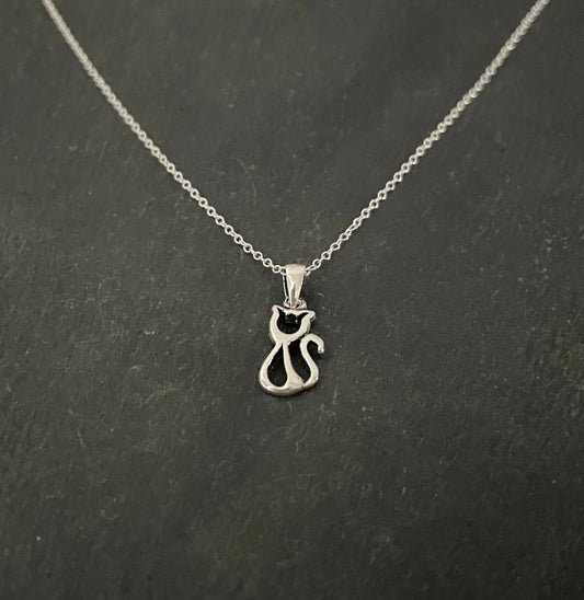 Silver Cat Pendant image 1