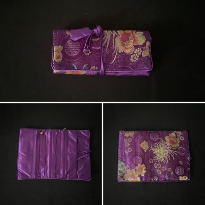 Dark Purple Flower Jewellery Wrap image 0