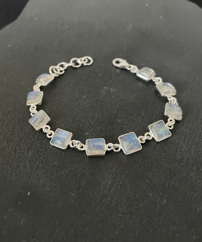 Square Moonstone Bracelet image 0
