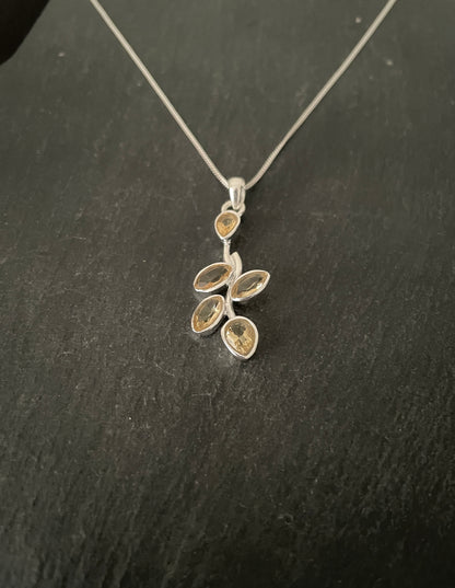 Citrine and Silver Pendant image 1