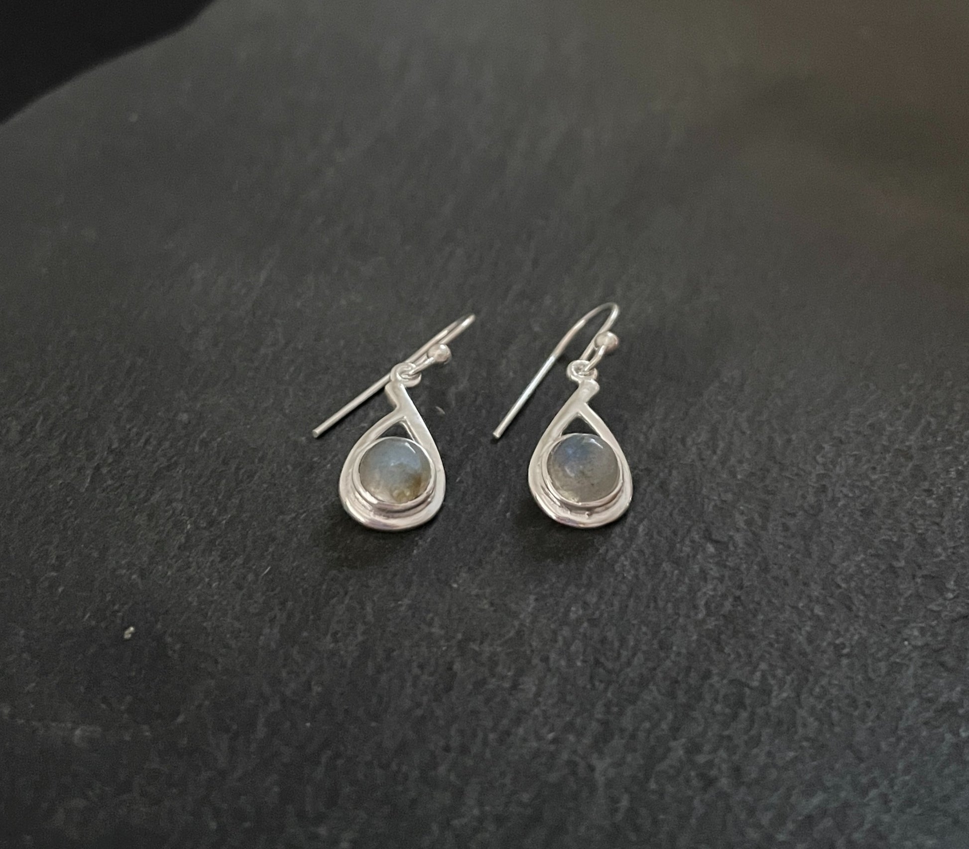 Labradorite and Silver Earrings image 1