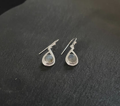 Labradorite and Silver Earrings image 1