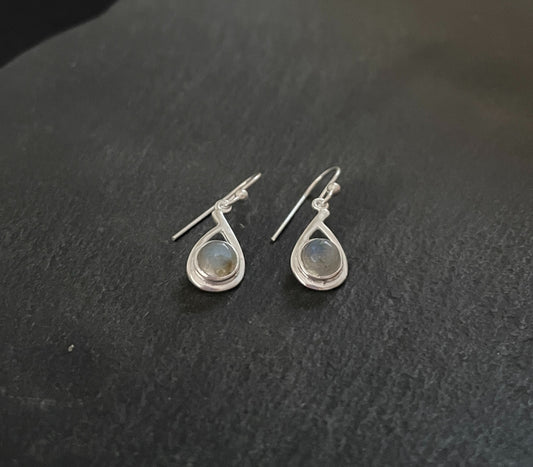 Labradorite and Silver Earrings image 1
