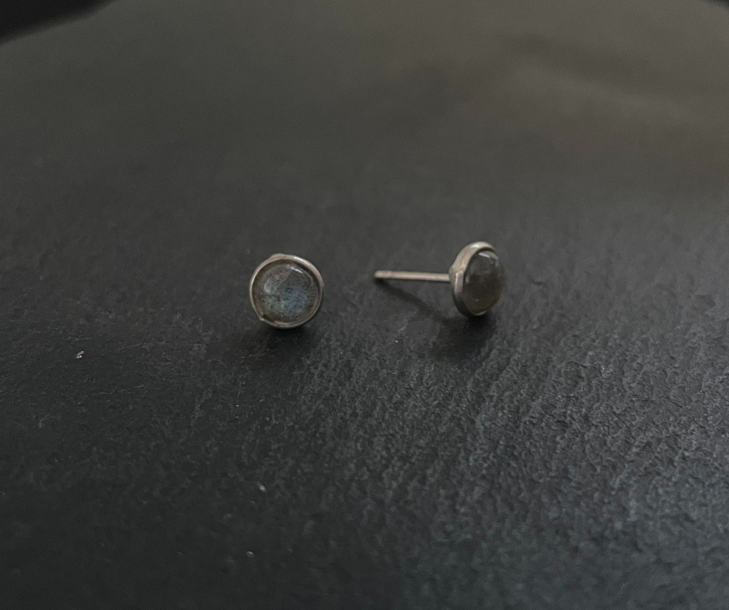 Labradorite Round Stud Earrings image 1