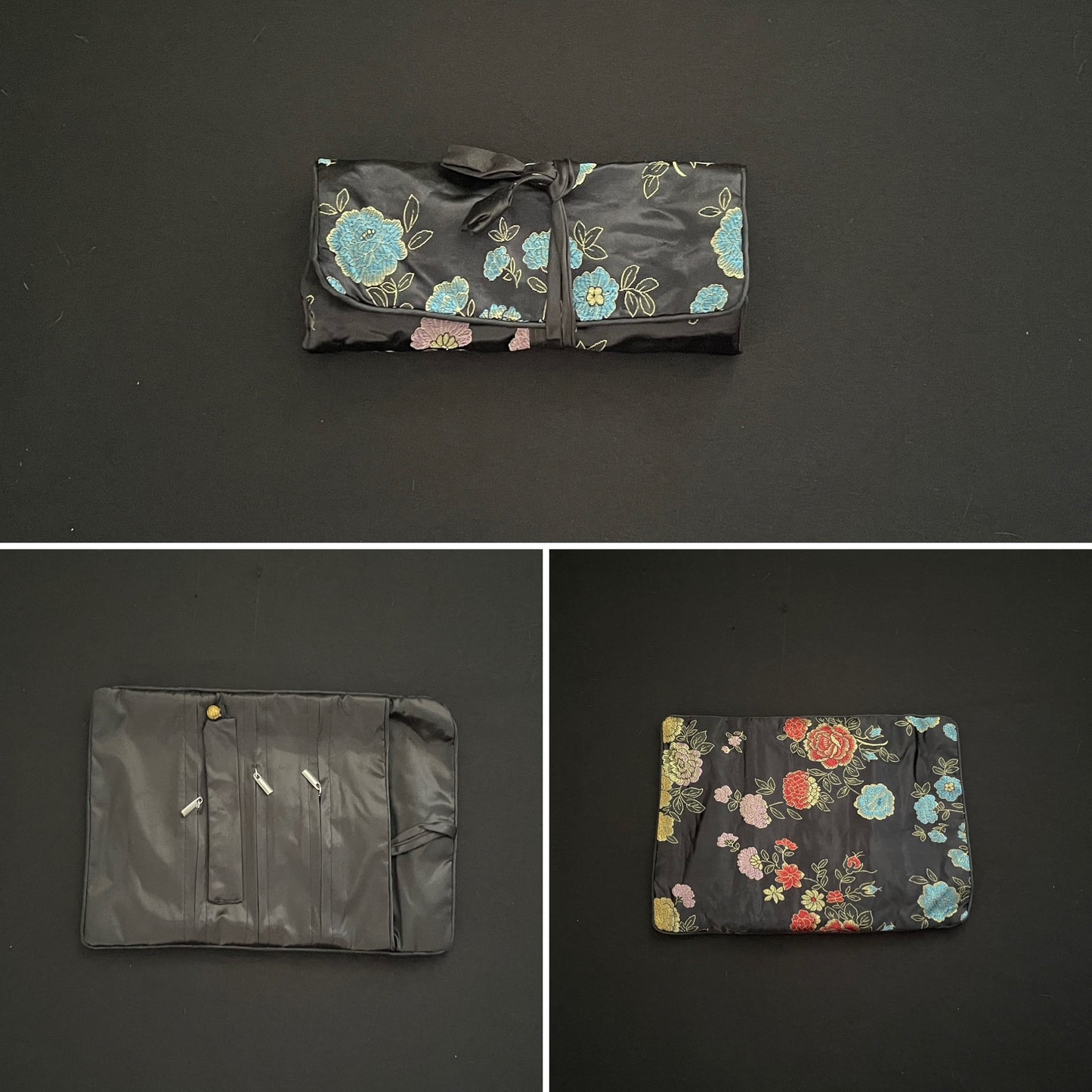 Black Flower Jewellery Wrap image 0
