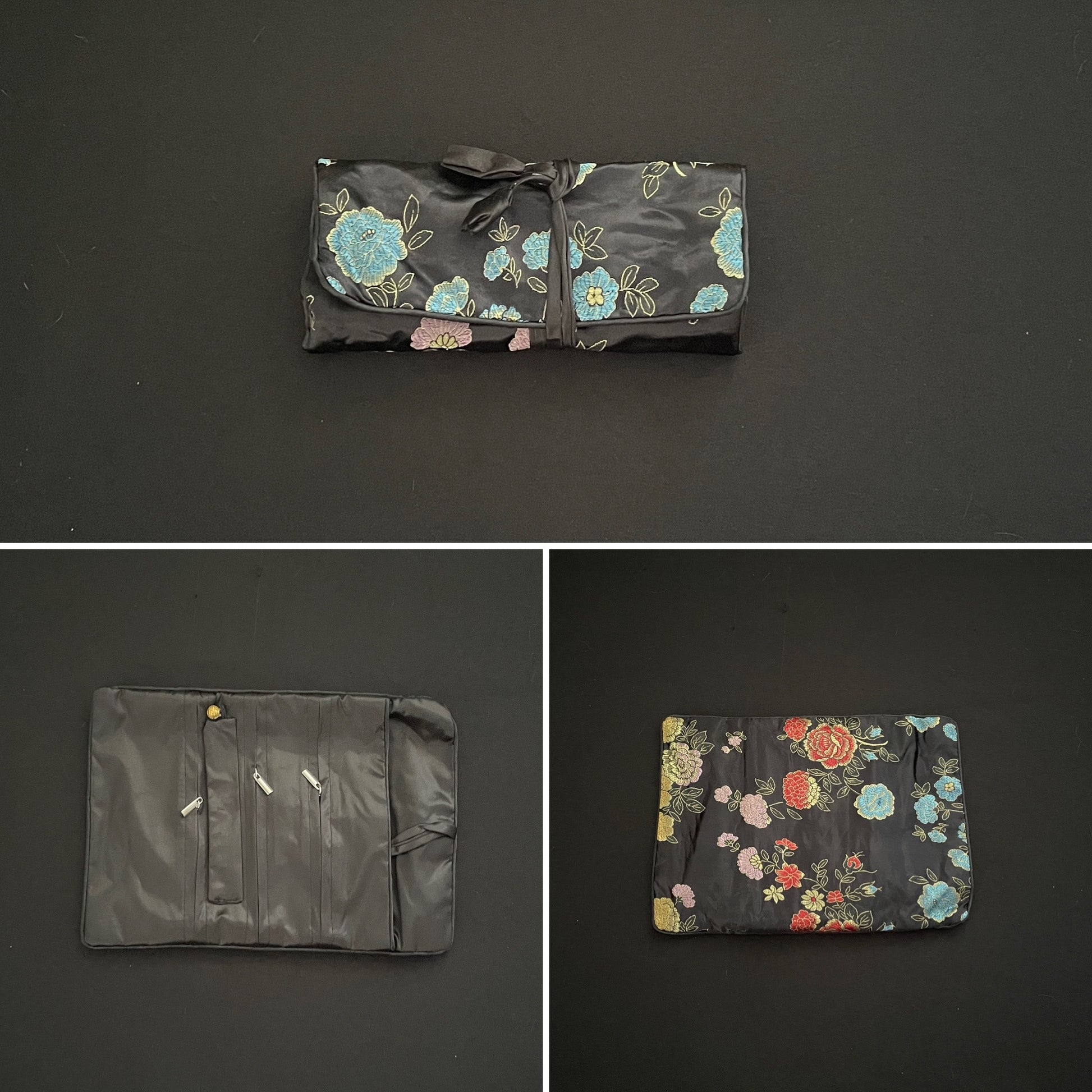 Black Flower Jewellery Wrap image 0