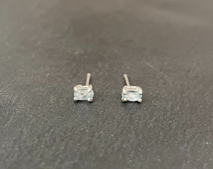Blue Topaz Oval Studs image 0