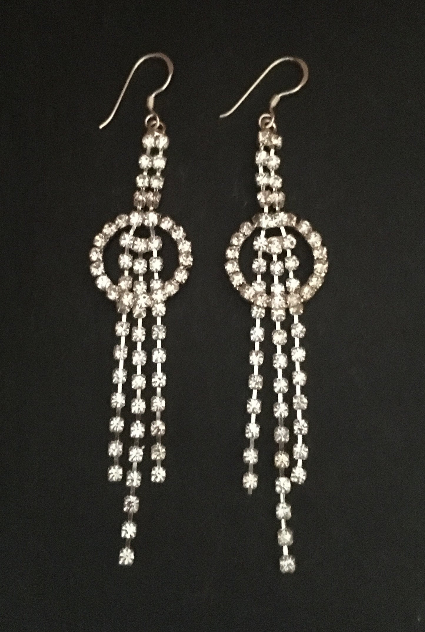 Round Drop Bling Earrings image 0