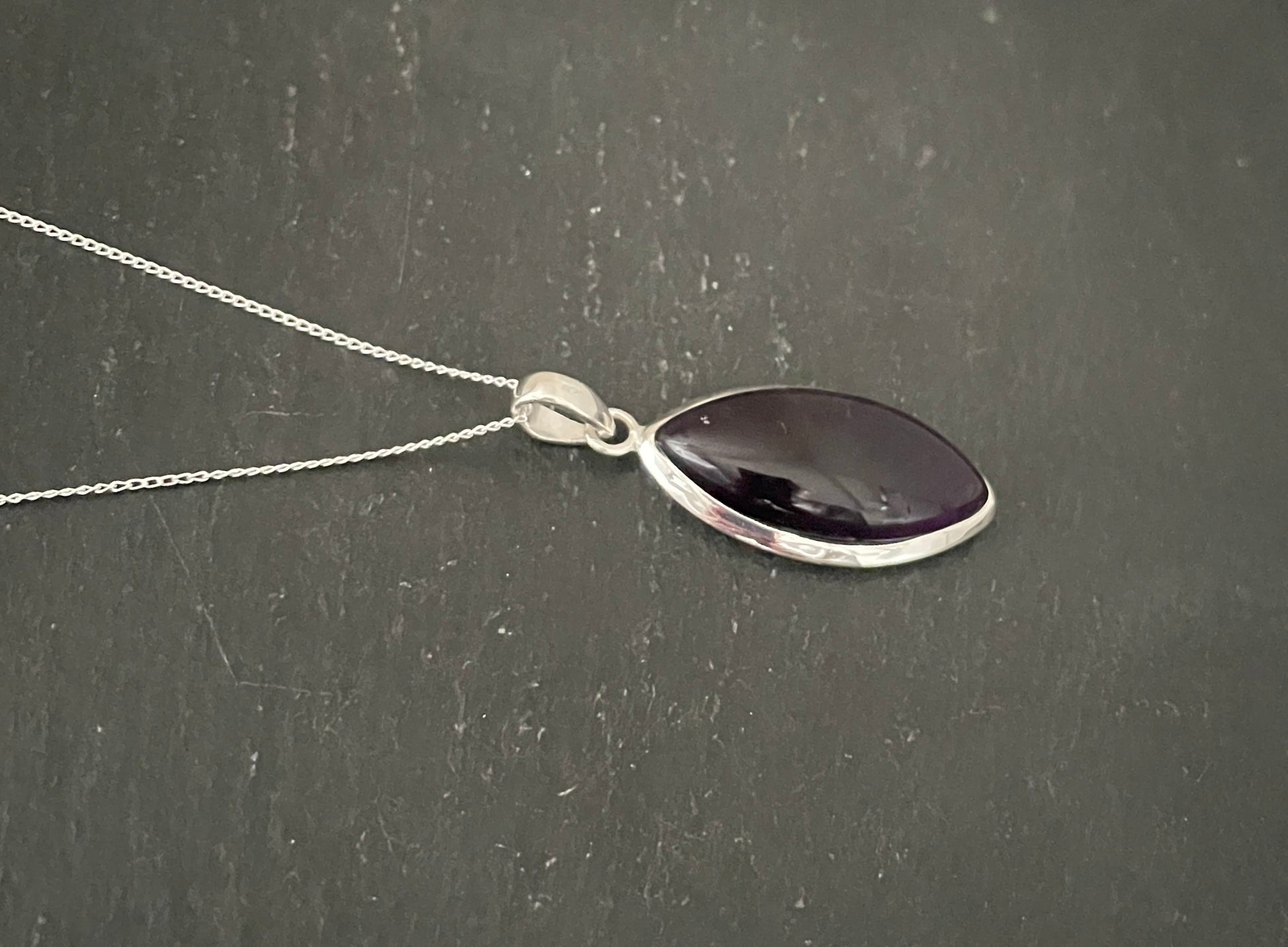 Amethyst and Silver Pendant image 2