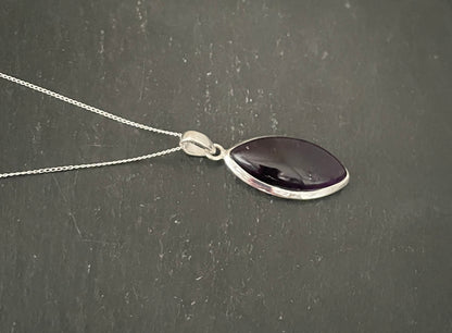 Amethyst and Silver Pendant image 2