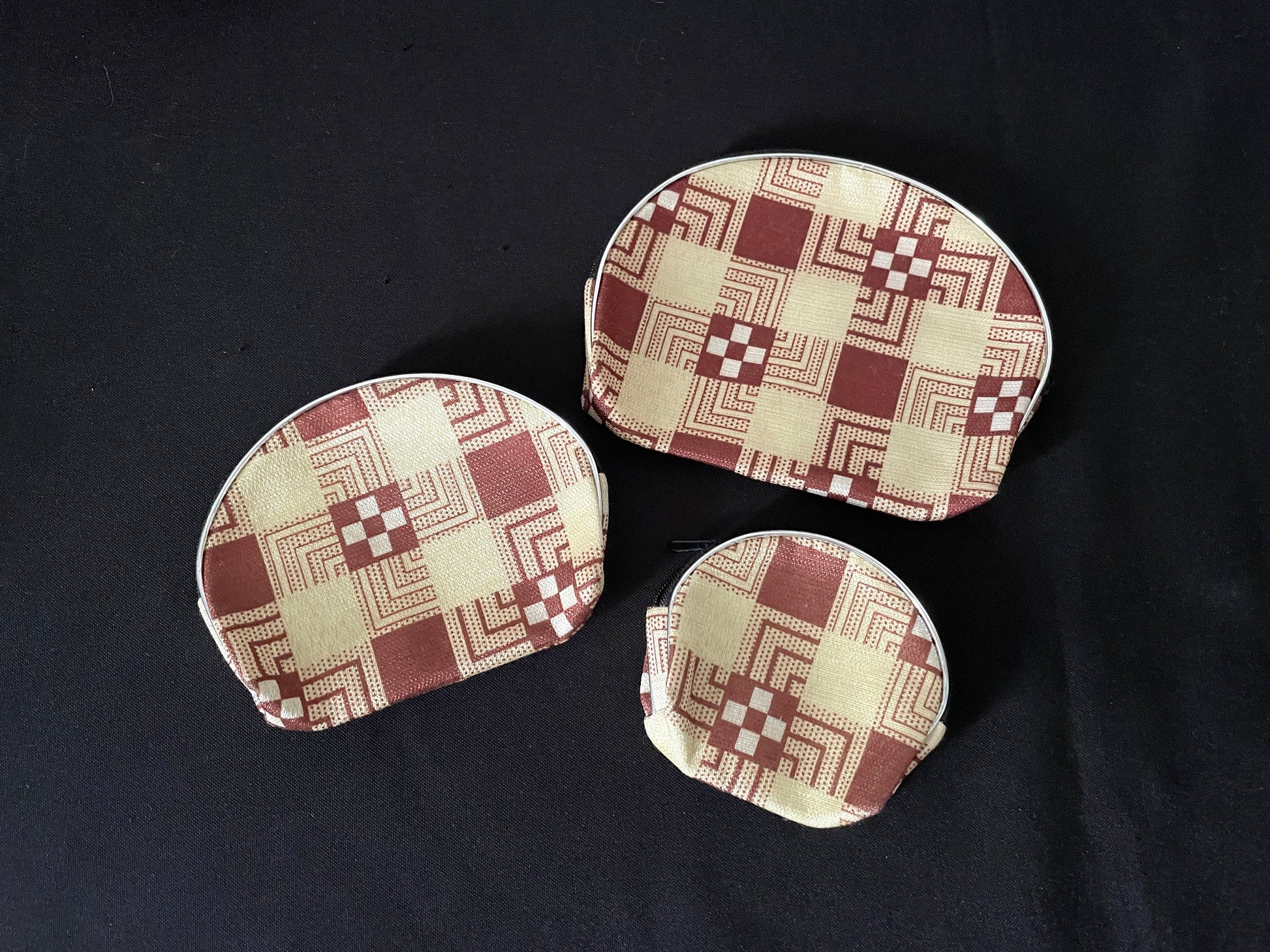 Set of 3 Brown Purses image 1