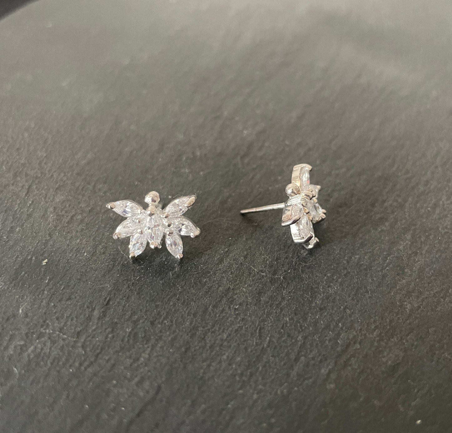 Cubic Zirconia Butterfly Stud Earrings image 1