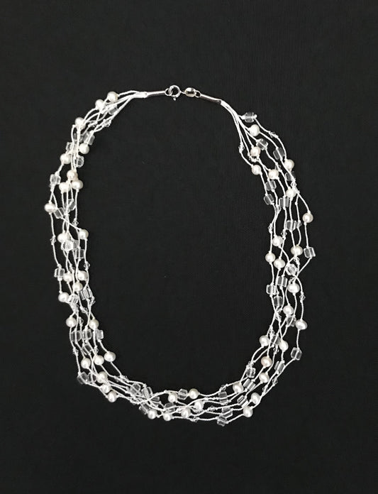 Pearl and Bead Necklace image 1