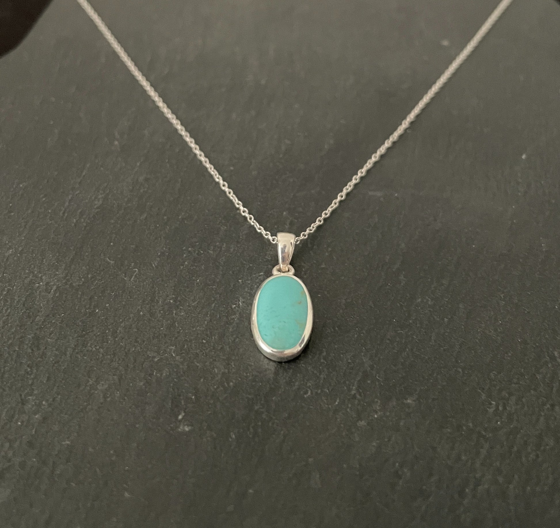 Turquoise Oval Pendant image 1