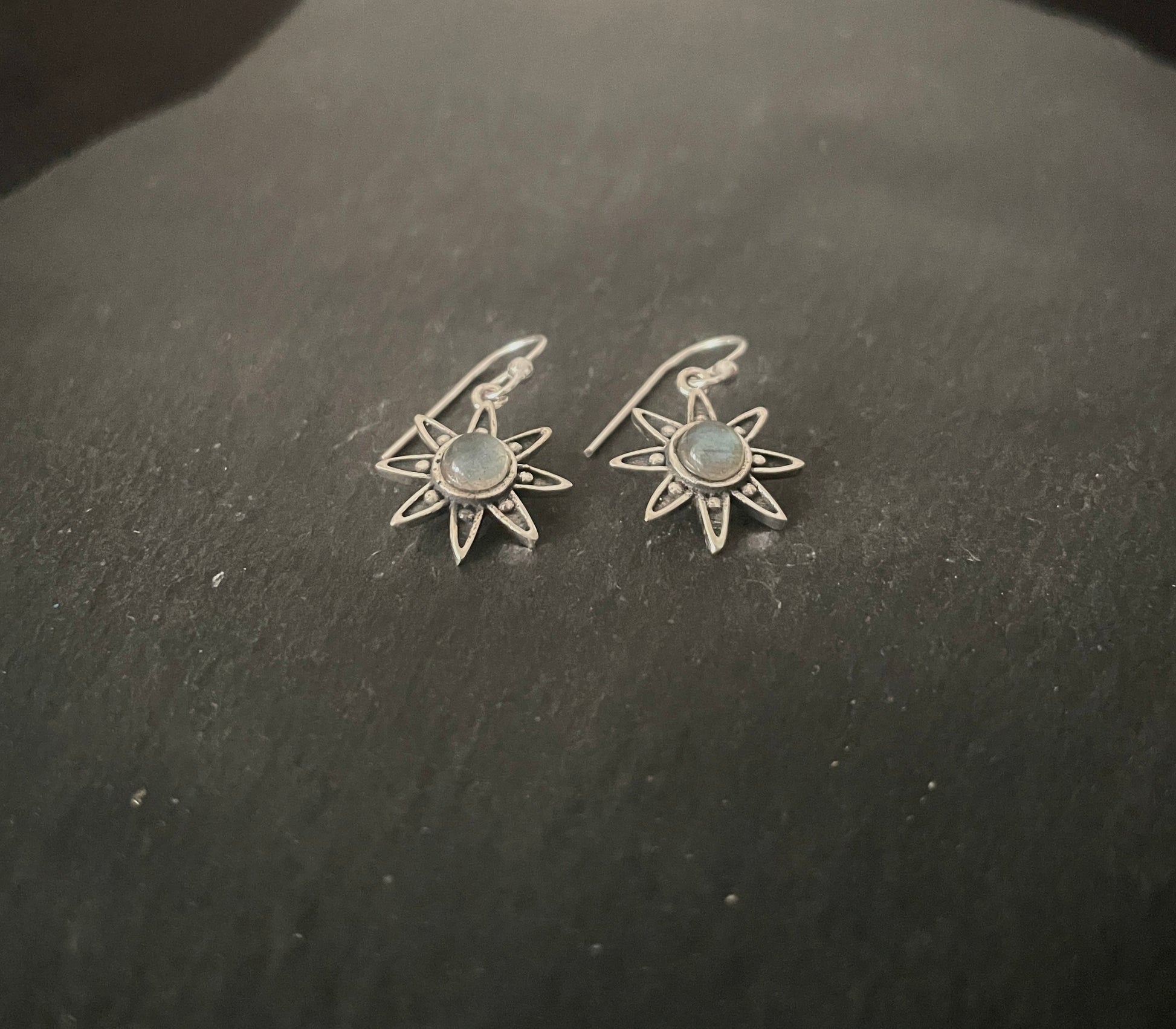 Labradorite and Silver Earrings image 1