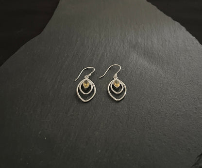 Citrine and Silver Earrings image 1