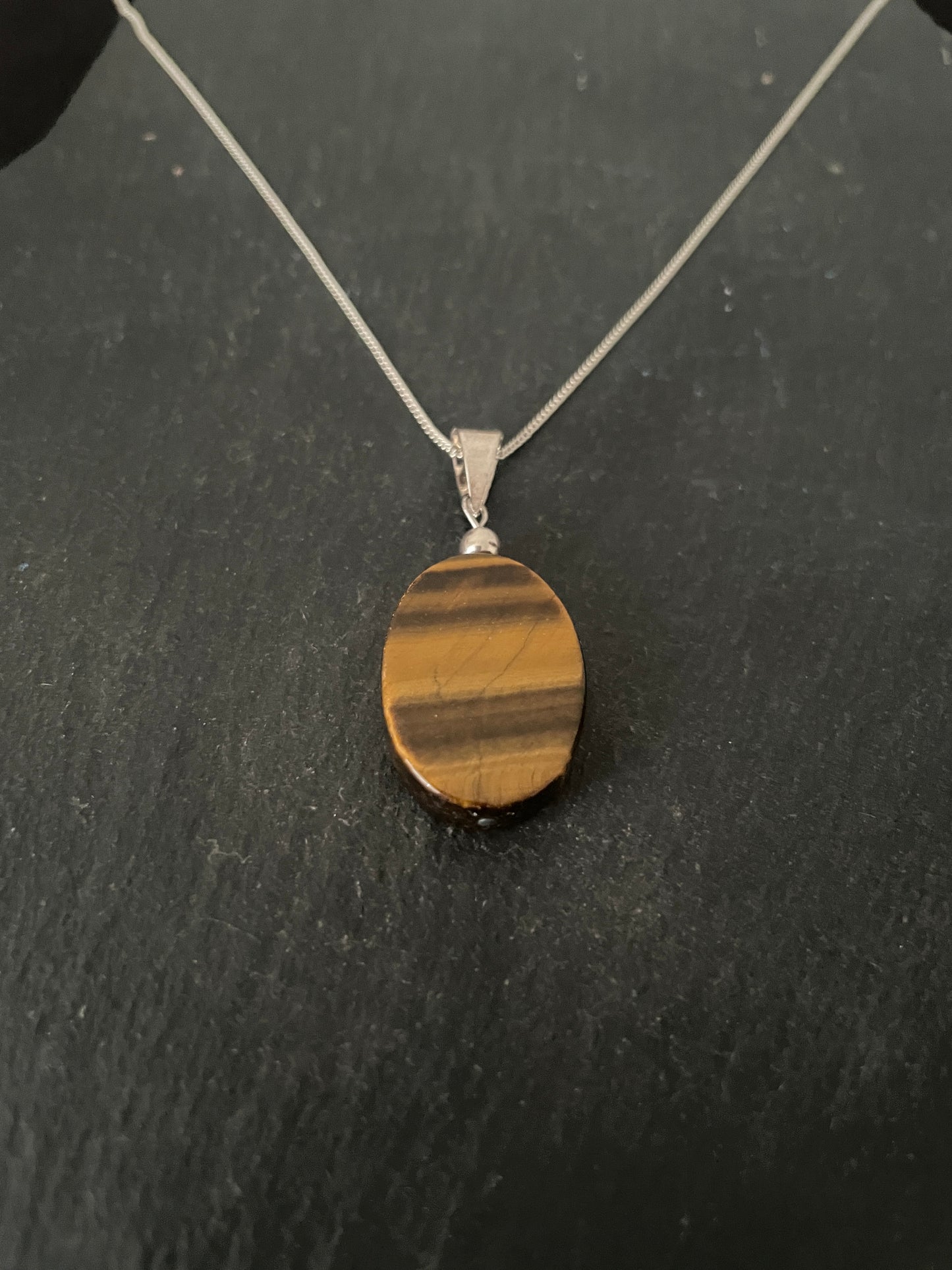 Tiger's Eye Oval Pendant image 1