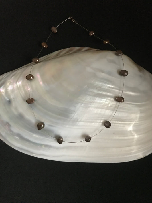 Brown Pearl Necklace image 1