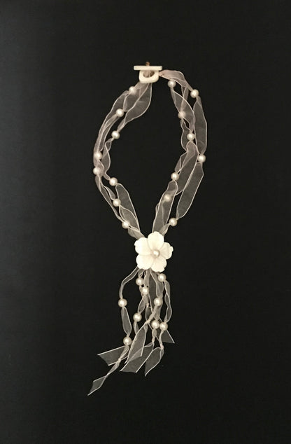 Pearl Flower Necklace image 2