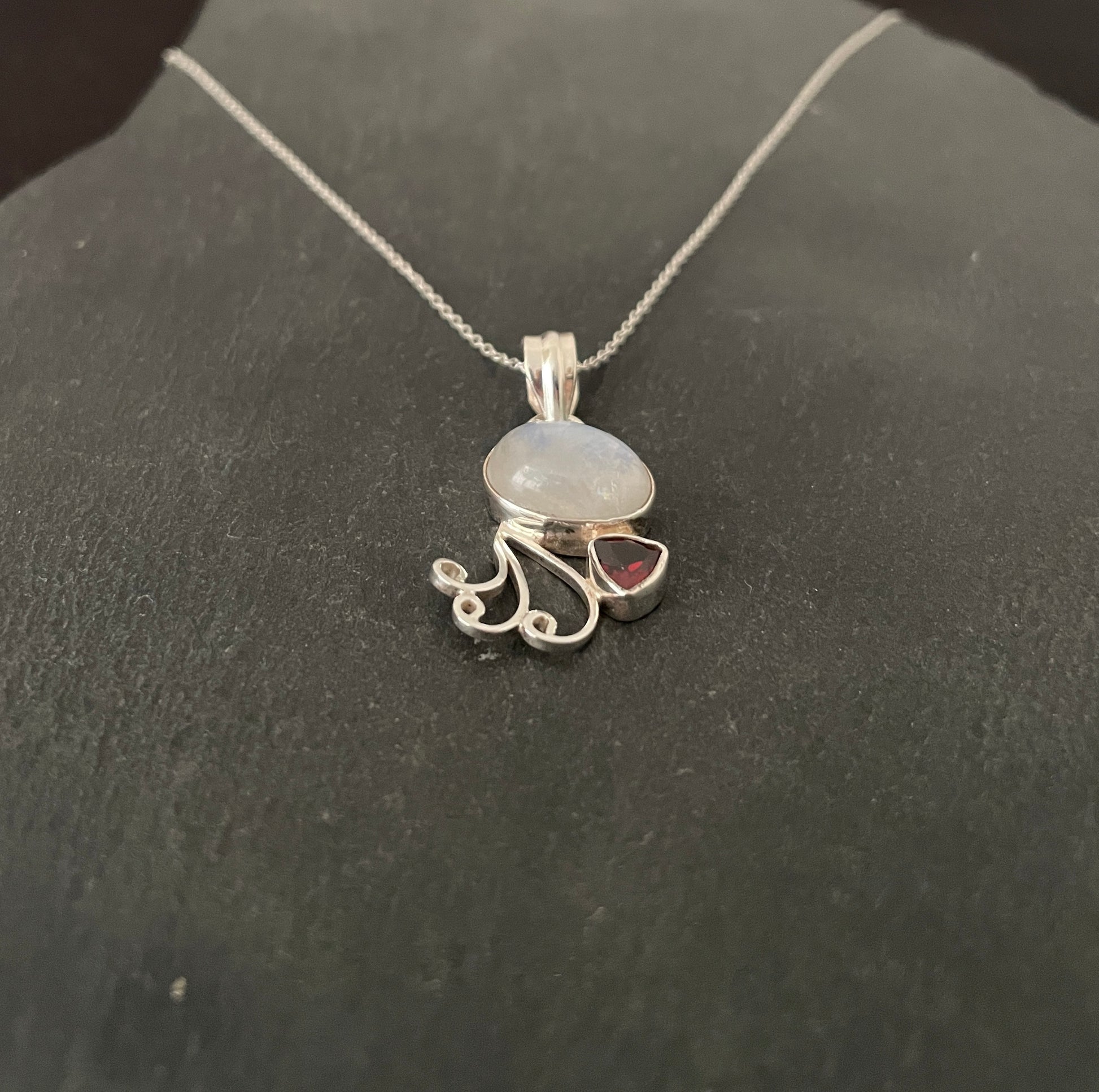 Two Stone Moonstone Pendant image 1