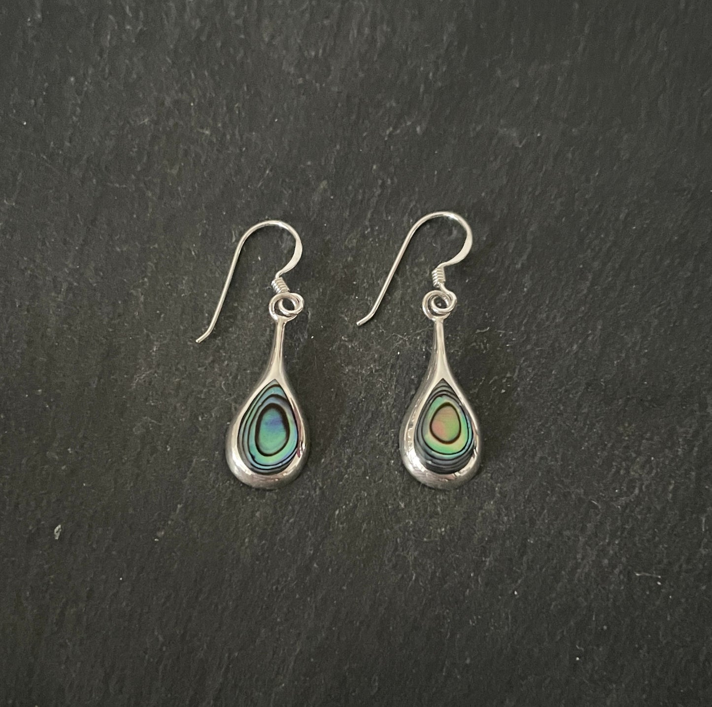 Paua Shell Teardrop Earrings image 0
