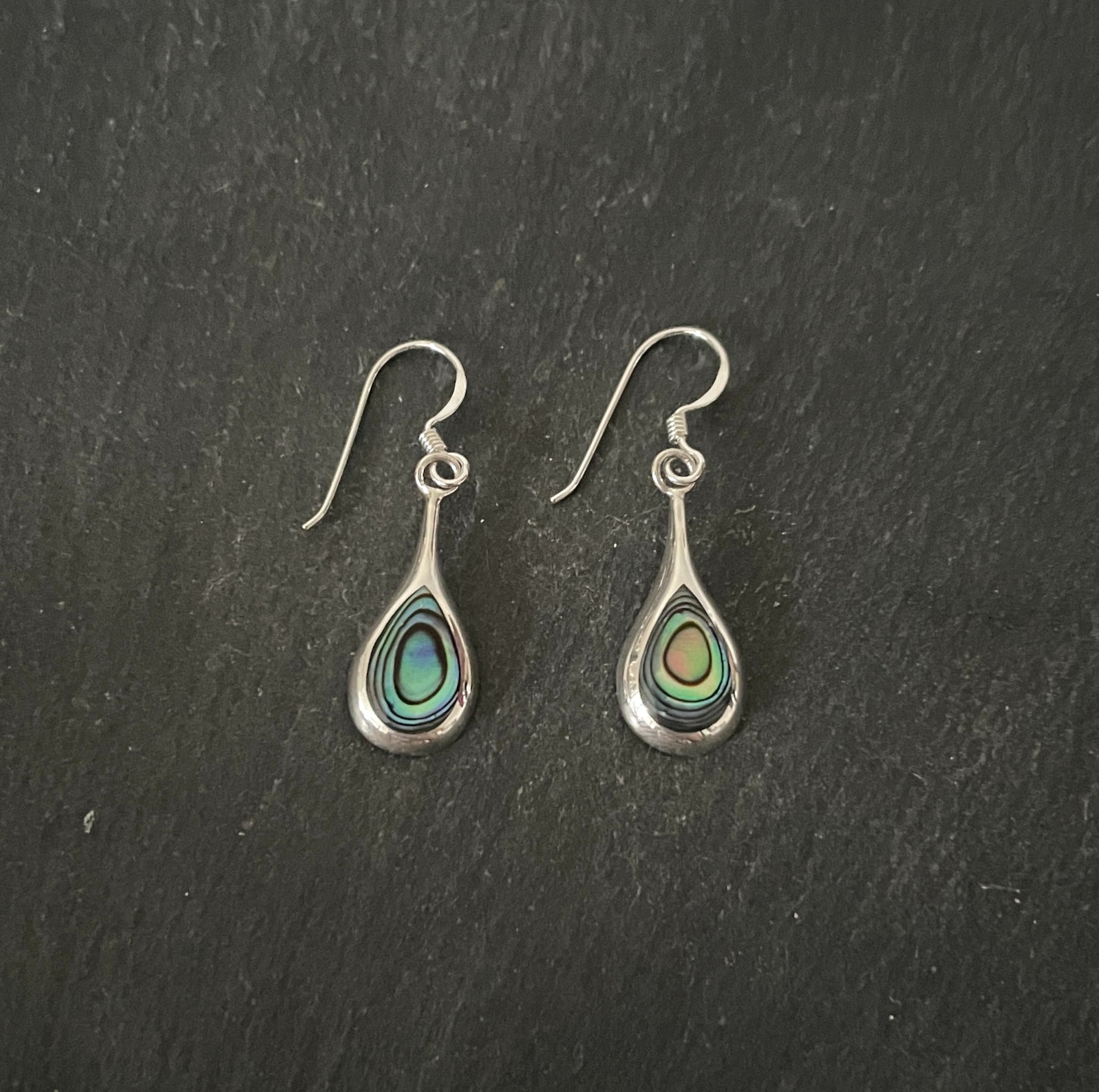 Paua Shell Teardrop Earrings image 0