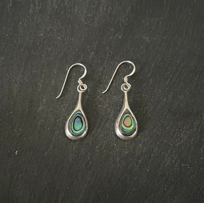 Paua Shell Teardrop Earrings image 0