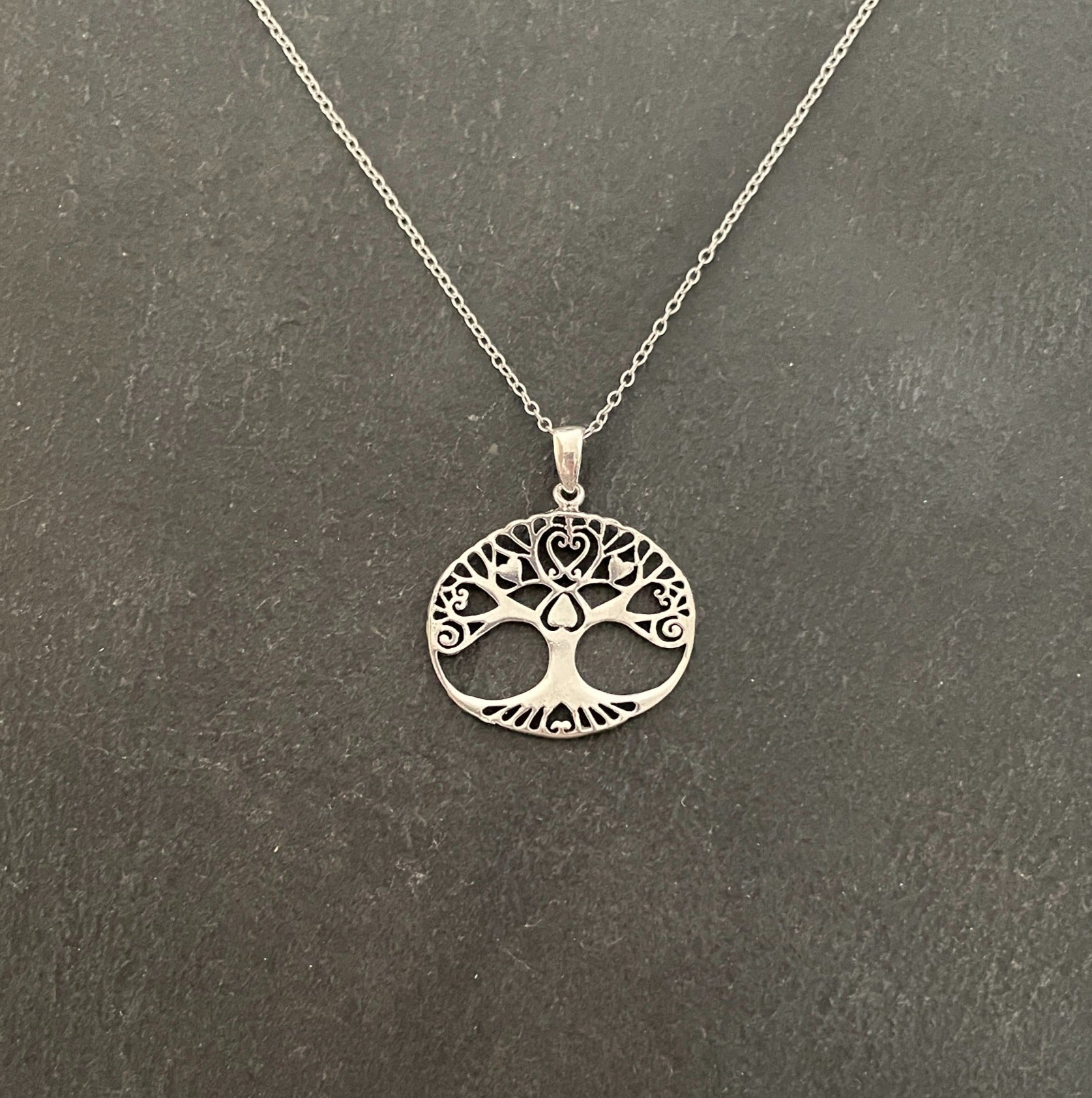 Oval Silver Tree of Life Pendant image 0