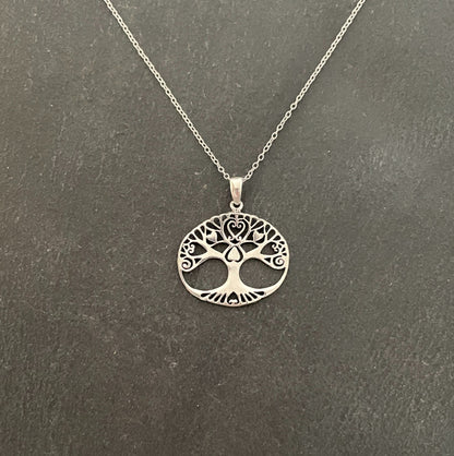 Oval Silver Tree of Life Pendant image 0