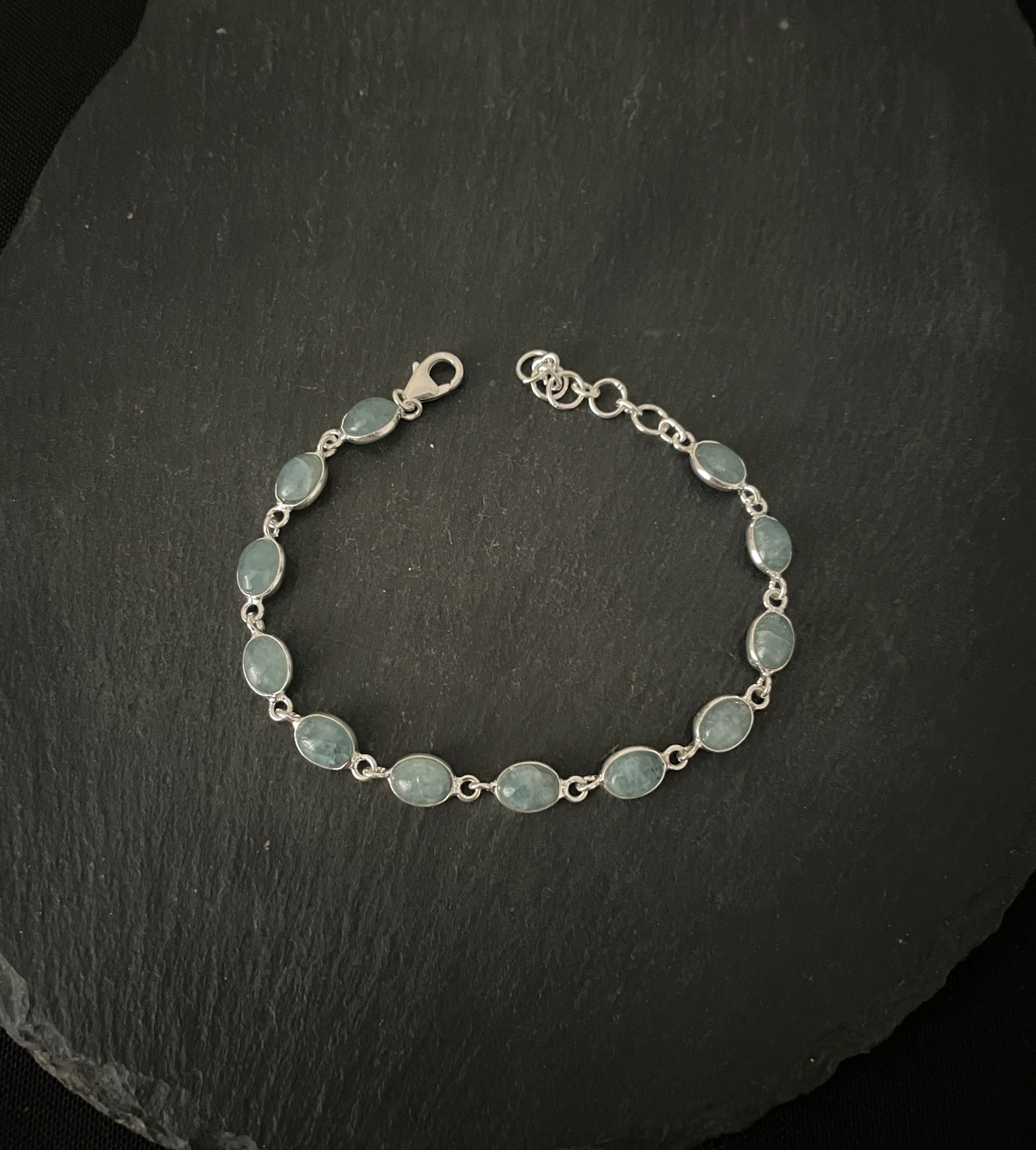 Oval Aquamarine Bracelet image 2