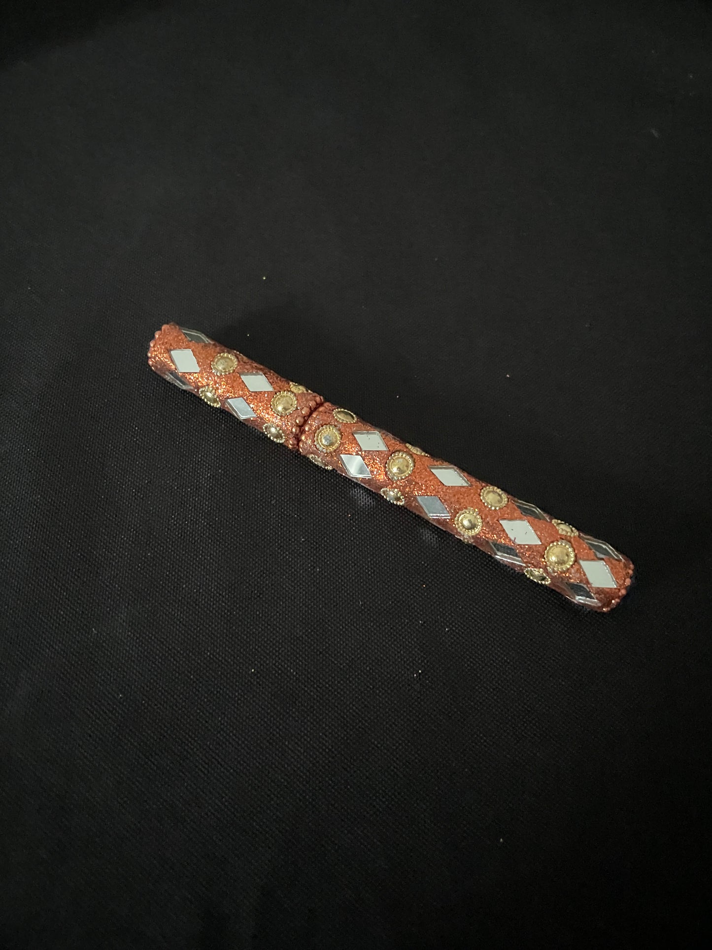 Orange Glitter Pen image 0