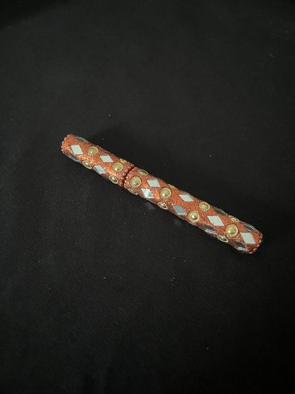 Orange Glitter Pen image 0