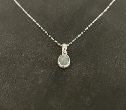 Aquamarine Oval Pendant image 1