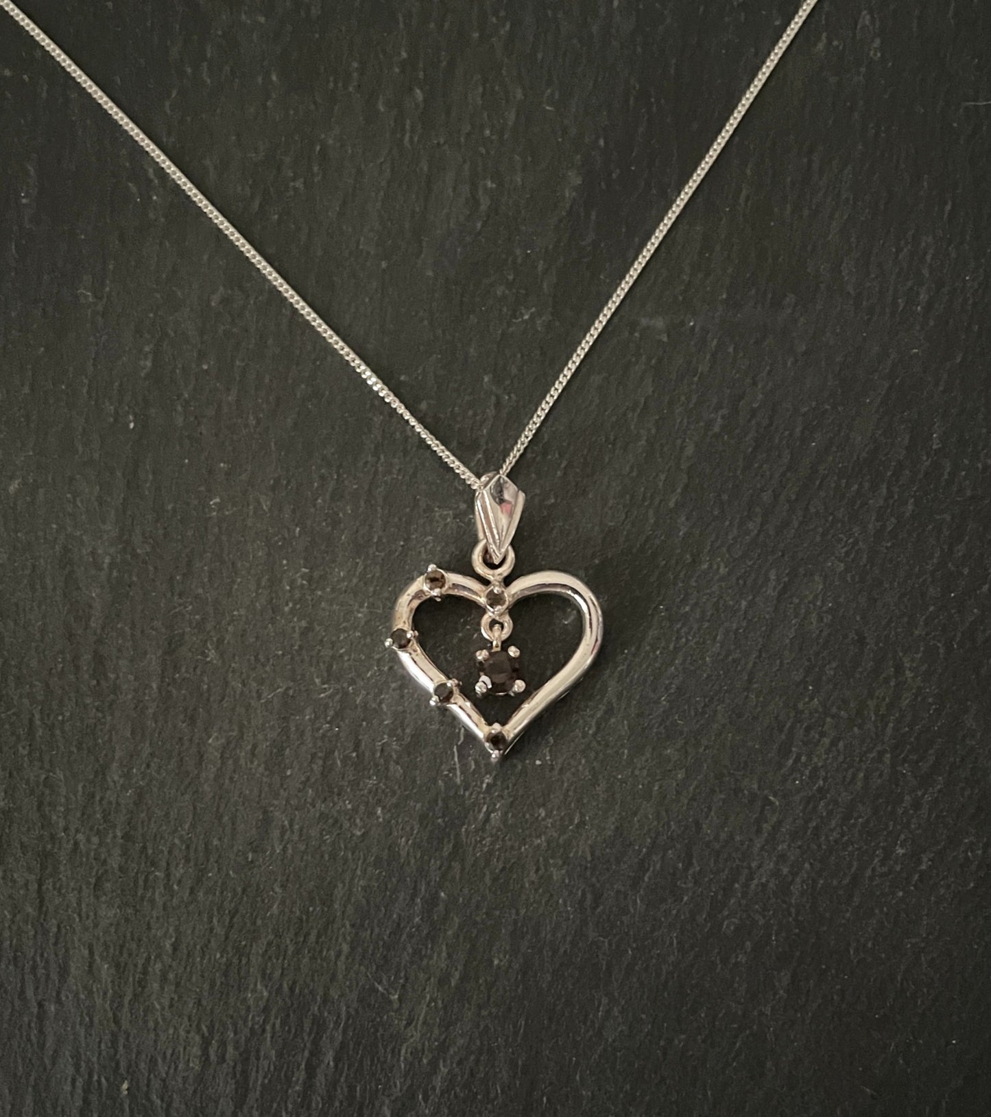 Smokey Quartz Heart Pendant image 0
