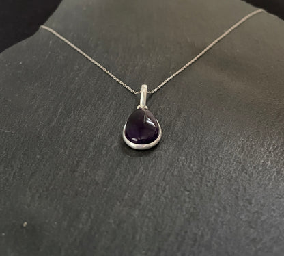 Amethyst Teardrop Pendant image 1
