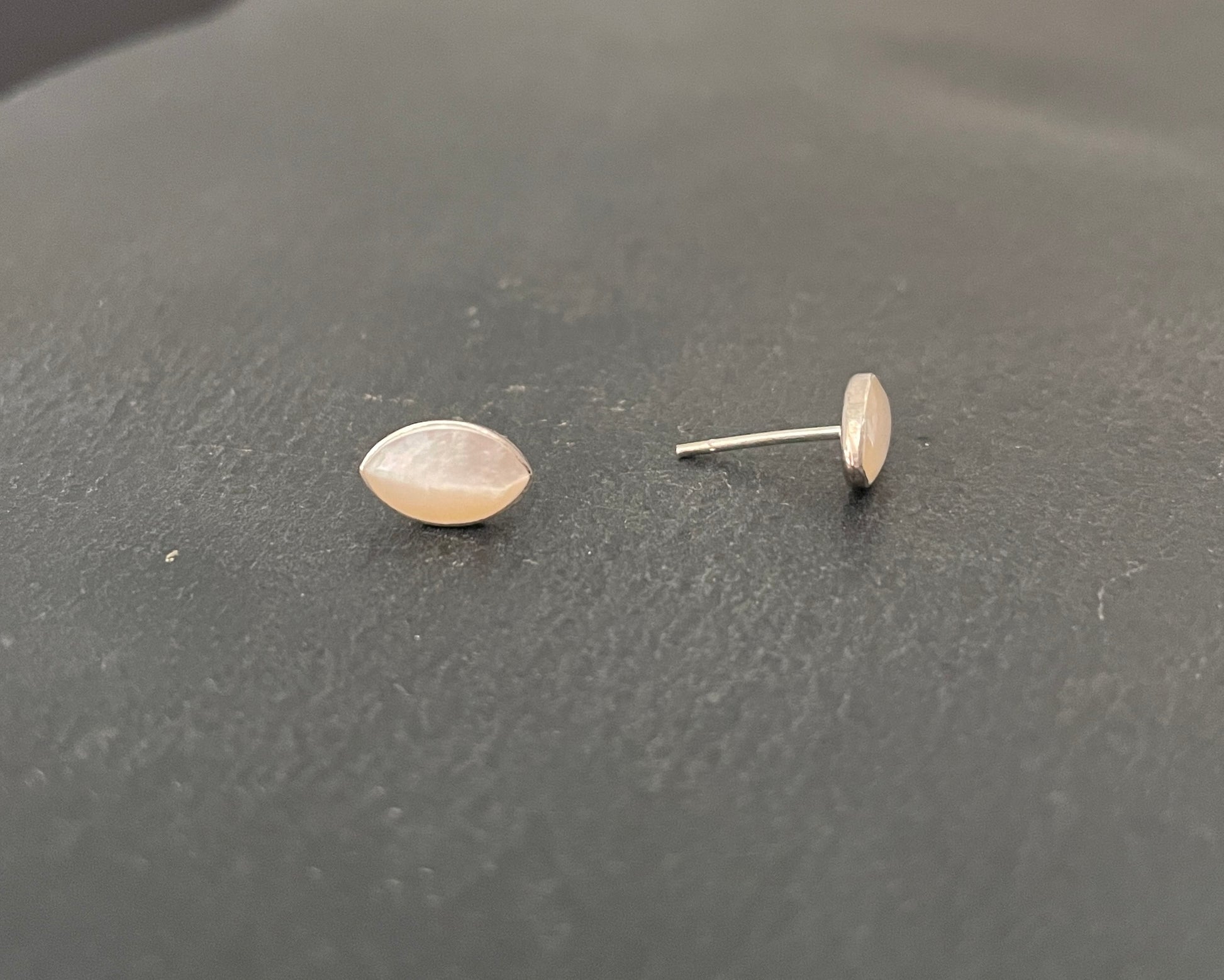 Mother of Pearl Stud Earrings image 1