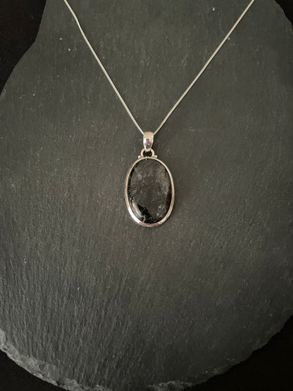 Rutile Quartz Oval Pendant image 0