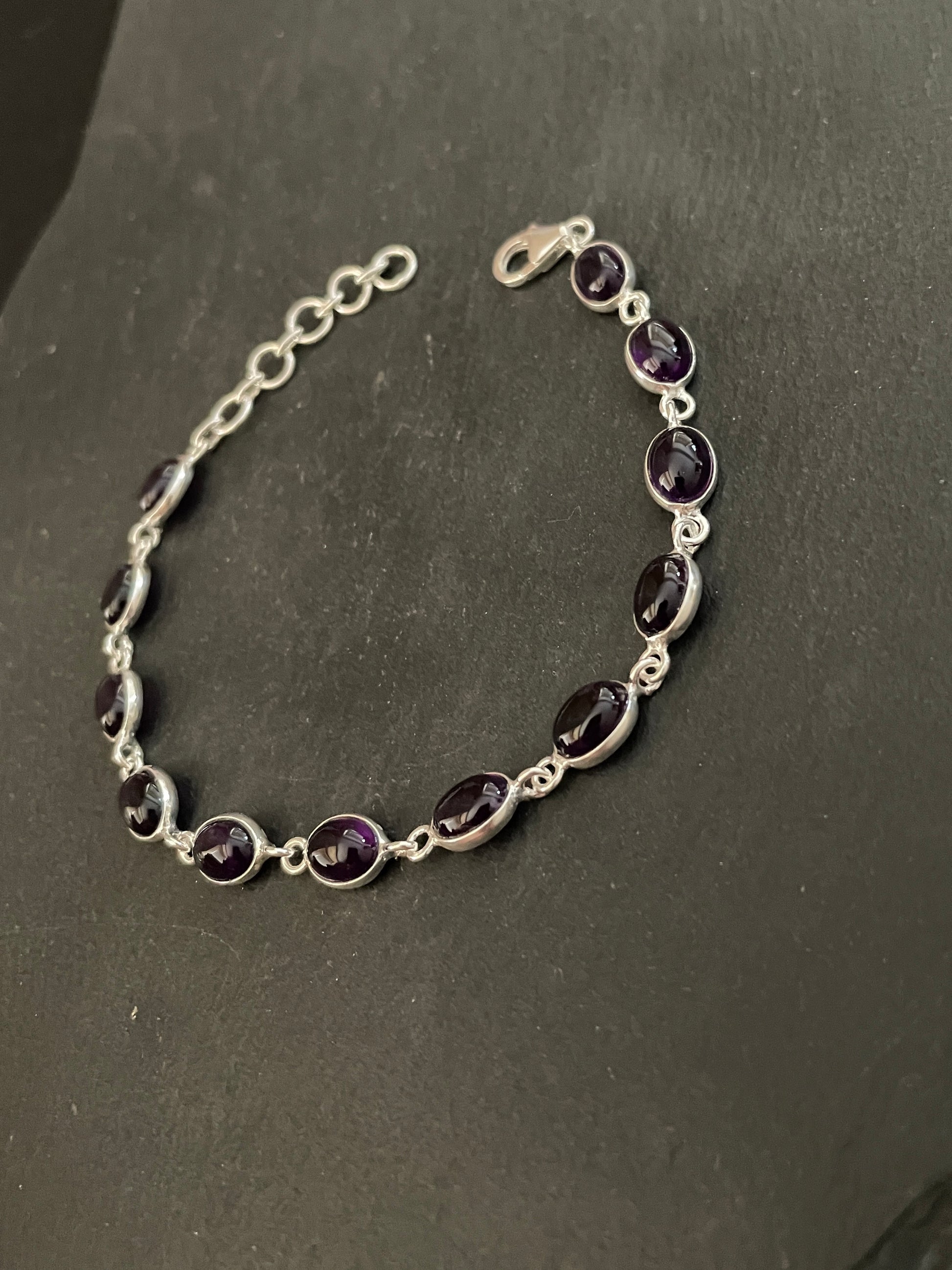 Oval Amethyst Bracelet image 2