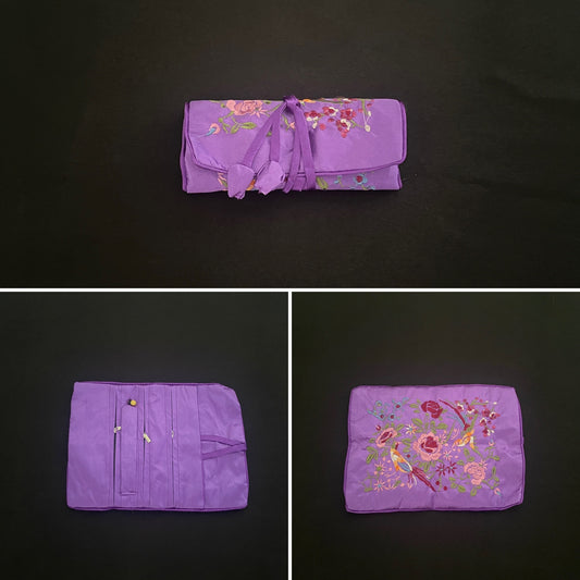 Purple Flower Jewellery Wrap image 0